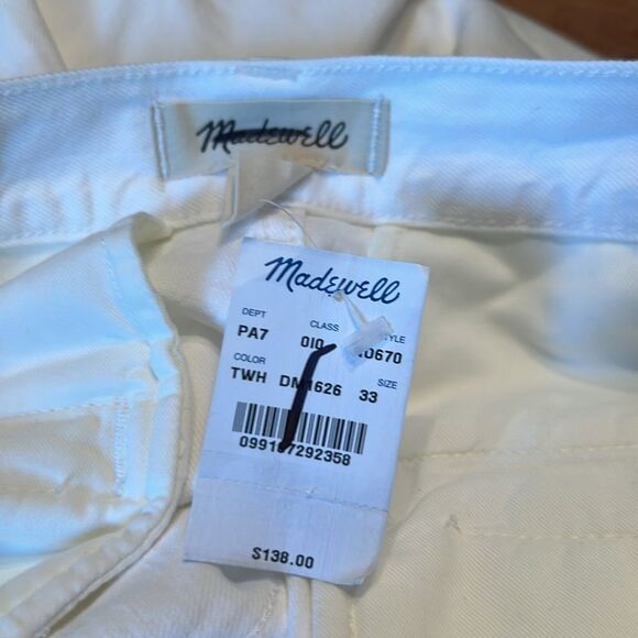 NWT Madewell The Harlow Wide-Leg Jean White 33 - Picture 6 of 8